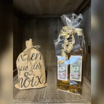 Coffret 2 huiles (Noix & Noisette) - Bouteille de 25cl