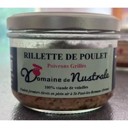 Rillettes Poulet Poivrons Grillés - Pot 180g