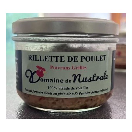 Rillettes Poulet Poivrons Grillés - Pot 180g