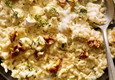 Risotto BLEU et NOIX